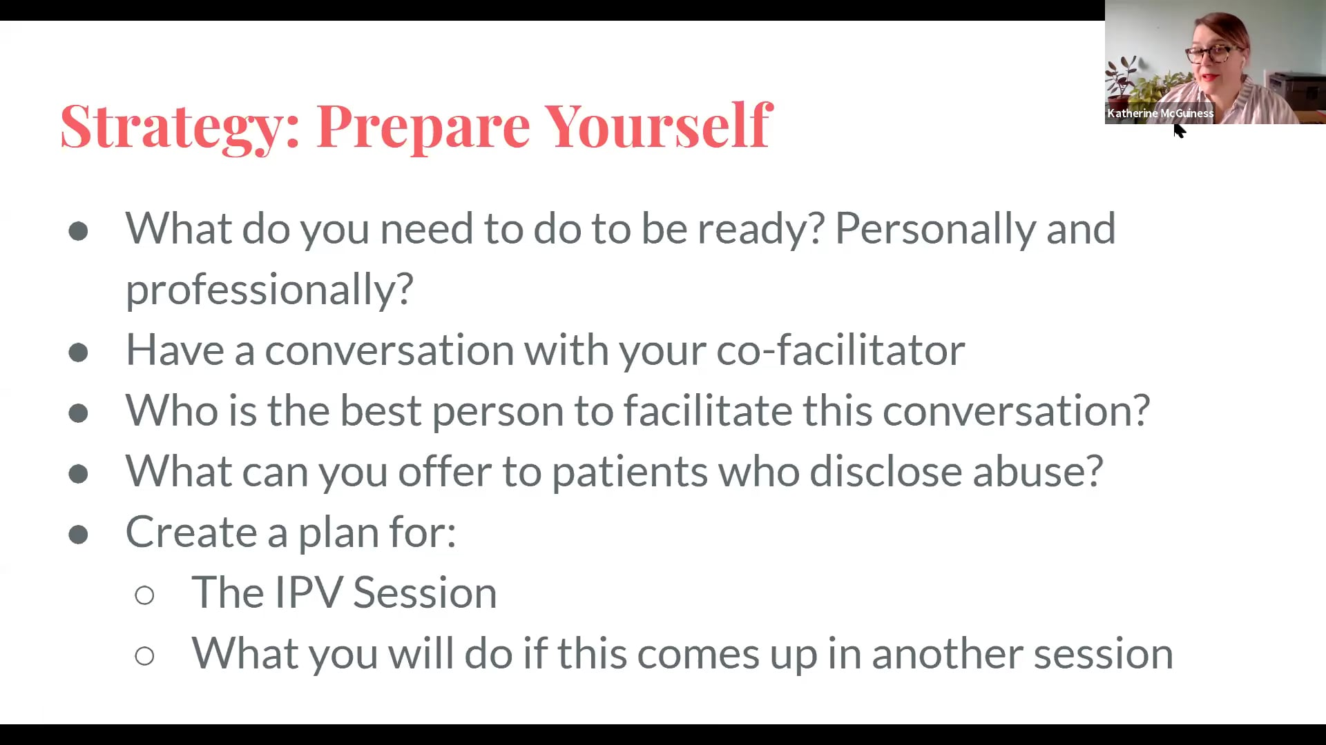 Facilitating Intimate Partner Violence Discussions 03.24.2020
