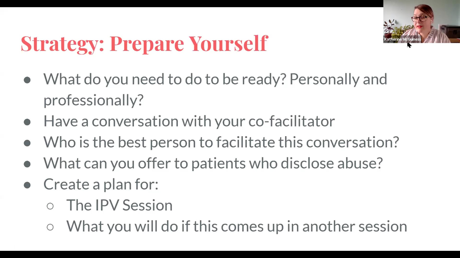 Facilitating Intimate Partner Violence Discussions 03.24.2020